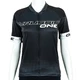Damska koszulka kolarska z krótkim rękawem Crussis ONE CSW-059 - czarny/biały - czarny/biały