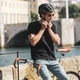 Kerékpáros sisak Bollé Eco React - Fekete Matt