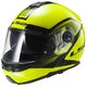 Tilting Moto Helmet LS2 Strobe - Civik Hi-Vis Black-Yellow