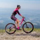 Rowerowa damska koszulka kolarska z długim rękawem Crussis CSW-061 - Czarno-różowy