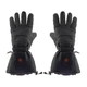Heated Leather Ski and Moto Gloves Glovii GS5 - Black - Black