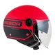 Motorcycle Helmet Cassida Handy Plus Linear Pearl Matte Red/Black