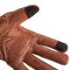 Kožené moto rukavice W-TEC Dahmer - tmavě hnědá