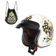 Motorcycle Helmet W-TEC Kustom Black Heart - Starter, Sheen White