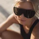 Sports Sunglasses Tripoint Reschen - Matt Black Smoke Cat.3
