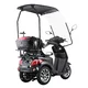 Three-Wheel Electric Scooter inSPORTline Zorica w/ Roof - Brown