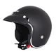 W-TEC YM-629 Motorradhelm - mattschwarz mit schwarzer Polsterung - mattschwarz mit schwarzer Polsterung