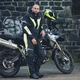 Pánska moto bunda W-TEC Brandon - čierna-fluo žltá