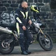 Pánské moto kalhoty W-TEC Spirital - černá-fluo žlutá