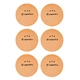 Pingpongové míčky inSPORTline Elisenda S3 6ks - bílá - oranžová