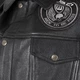 Kožená moto vesta W-TEC Highstake - Black