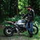 Leather Motorcycle Jacket W-TEC Black Heart Perfectis - Black