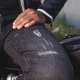 Мъжки мото дънки W-TEC Komaford - тъмно сив