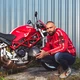 Męska kurtka motocyklowa W-TEC Patriot Red - Czerwony