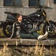 Damskie jeansowe spodnie motocyklowe W-TEC Bolftyna - Niebieski-czarny