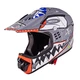 W-TEC FS-605 Allride Downhill Helm - Blue Ritual - Skull Smile