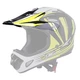 Replacement Peak for W-TEC FS-605 Helmet - Skull Smile - Yellow Graphic