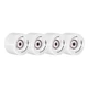 The wheels on the skateboard WORKER 60*45 mm incl. ABEC 5 bearings - 4 pieces - White