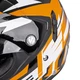 Bukósisak W-TEC Dualsport - Fekete-Narancssárga Fluoreszkáló