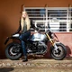 Damskie jeansy motocyklowe W-TEC Rafael - Niebieski