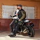 Męskie spodnie dżinsy motocyklowe W-TEC Leonard - Czarny