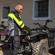 Moto bunda W-TEC Astair - černo-šedo-zelená, XXL