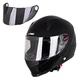 Integral Motorcycle Helmet W-TEC NK-863 - Black Glossy