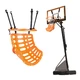 Rebounder trenażer podajnik zwracacz piłek na obręcz do koszykówki inSPORTline Returno - Czarny - Pomarańczowy