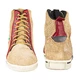 Motorcycle Shoes W-TEC SmokinJoe - Beige with Red Stripe