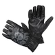 Leather Motorcycle Gloves W-TEC Black Heart Skull - camel - Black