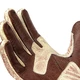 Leather Motorcycle Gloves W-TEC Retro - Brown-Beige