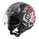 Scooter Helmet W-TEC FS-701BG Black Ride - Black-White