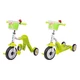 Hulajnoga trójkołowa rowerek dla dzieci 2w1 WORKER Blagrie - Różowy - Zielony