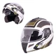 Flip-Up Motorcycle Helmet W-TEC NK-839 - S-Cape White Olive