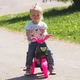Das Kinderlaufrad Enduro Mini - schwarz-rosa