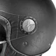 W-TEC FS-701LB Scooter-Helm aus schwarzem Leder