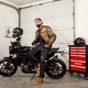 Men’s Motorcycle Jacket W-TEC Bellvitage Brown