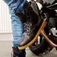 Moto topánky W-TEC Artway - čierna s béžovou podrážkou