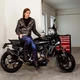 Dámska kožená moto bunda W-TEC Black Heart Lizza - vintage hnedá