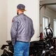 Męska skórzana kurtka motocyklowa W-TEC Sheawen Waxed Grey - szara