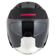 Motorcycle Helmet Cassida Jet Tech RoxoR Matte Black/Fluo Red/Gray