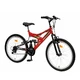 Detský bicykel  DHS Kreativ 2441 - červeno-čierna