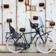 Rear-Mounted Child Bike Seat w/ Adaptor & Seatpost Holder Urban Iki - Icho Green/Kurumi Brown