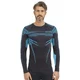 Men’s Long-Sleeved Activewear T-Shirt Bruback Dry - Graphite/Blue