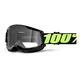 100% Strata 2 Motocross-Brille - Izipizi graugelb, klares Plexiglas