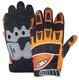 Motokrosové rukavice WORKER MT769 - oranžová