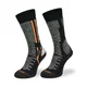 Motorkářské ponožky Comodo MTB1 - Black Orange