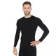 Pánske tričko Brubeck Active Wool s dlhým rukávom - Black - Black