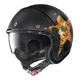 Nolan N21 Star Skull Motorradhelm - Flat Black-Orange - Flat Black-Orange