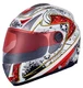 NENKI NK-828 Motorcycle Helmet - White/Red